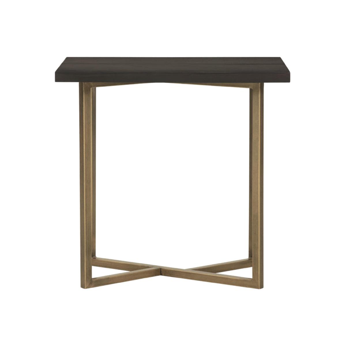 Olivia's Overbury Chocolate Brown Side Table – image 1