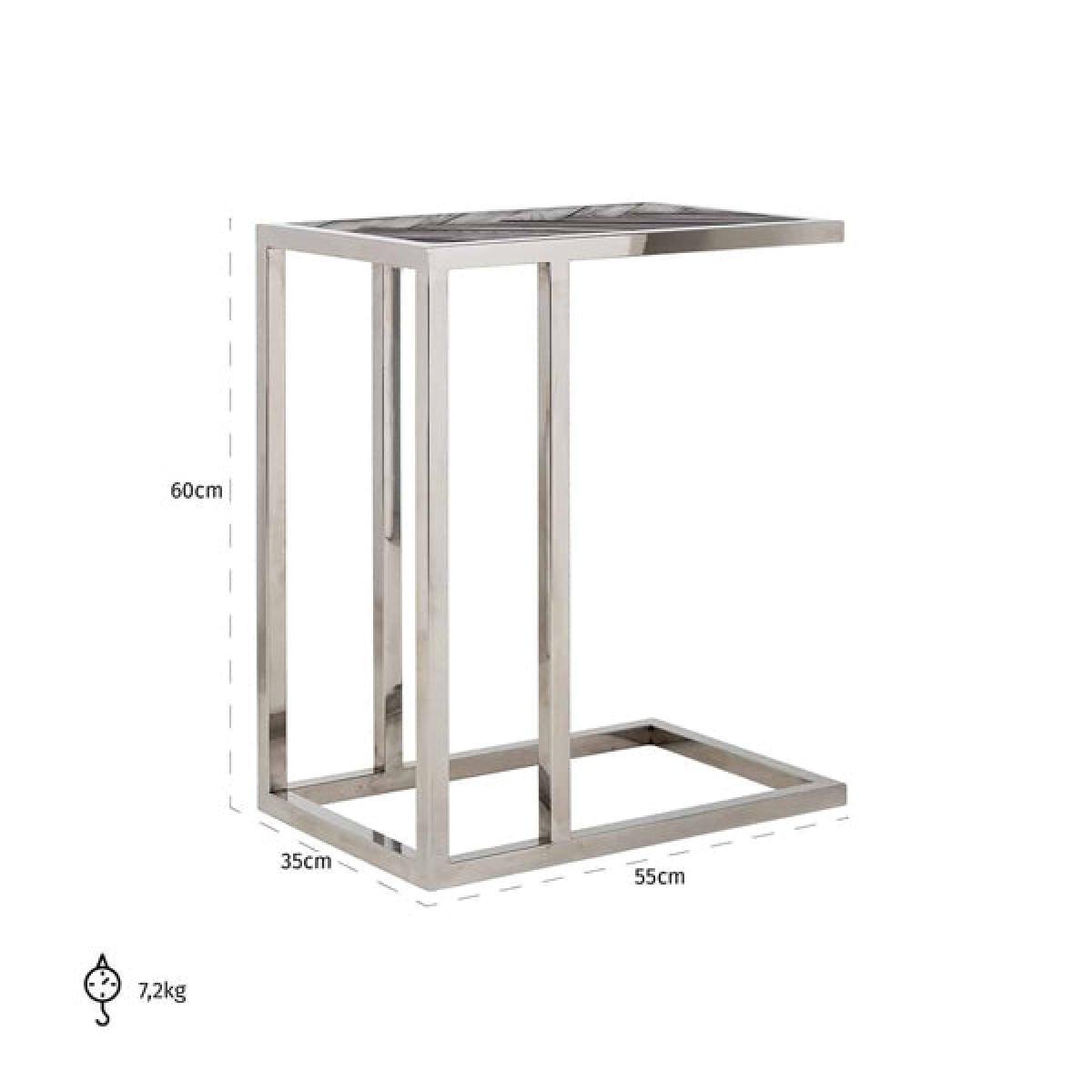 Richmond Blackbone For Sofa Silver Side Table – image 5