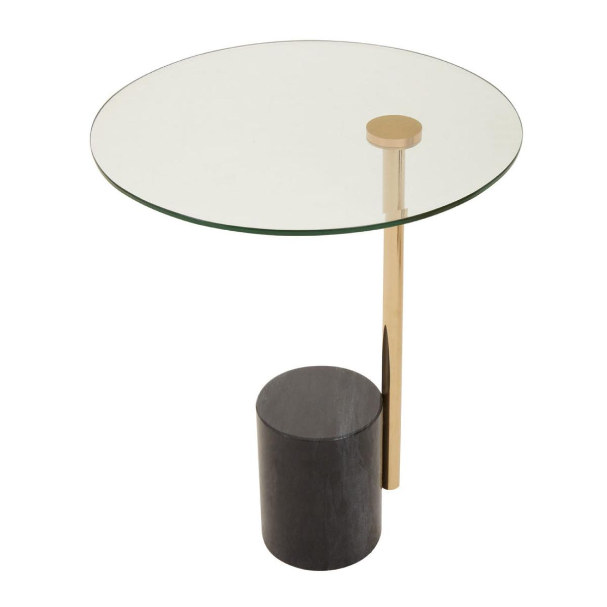 Olivia's Orla Side Table in Black & Gold – image 2