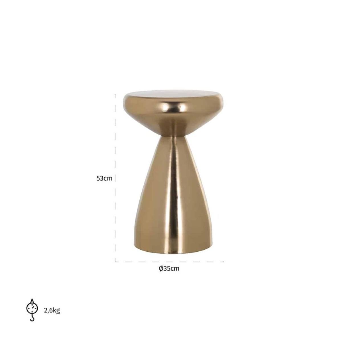 Richmond Arlo Side Table in Gold – image 2