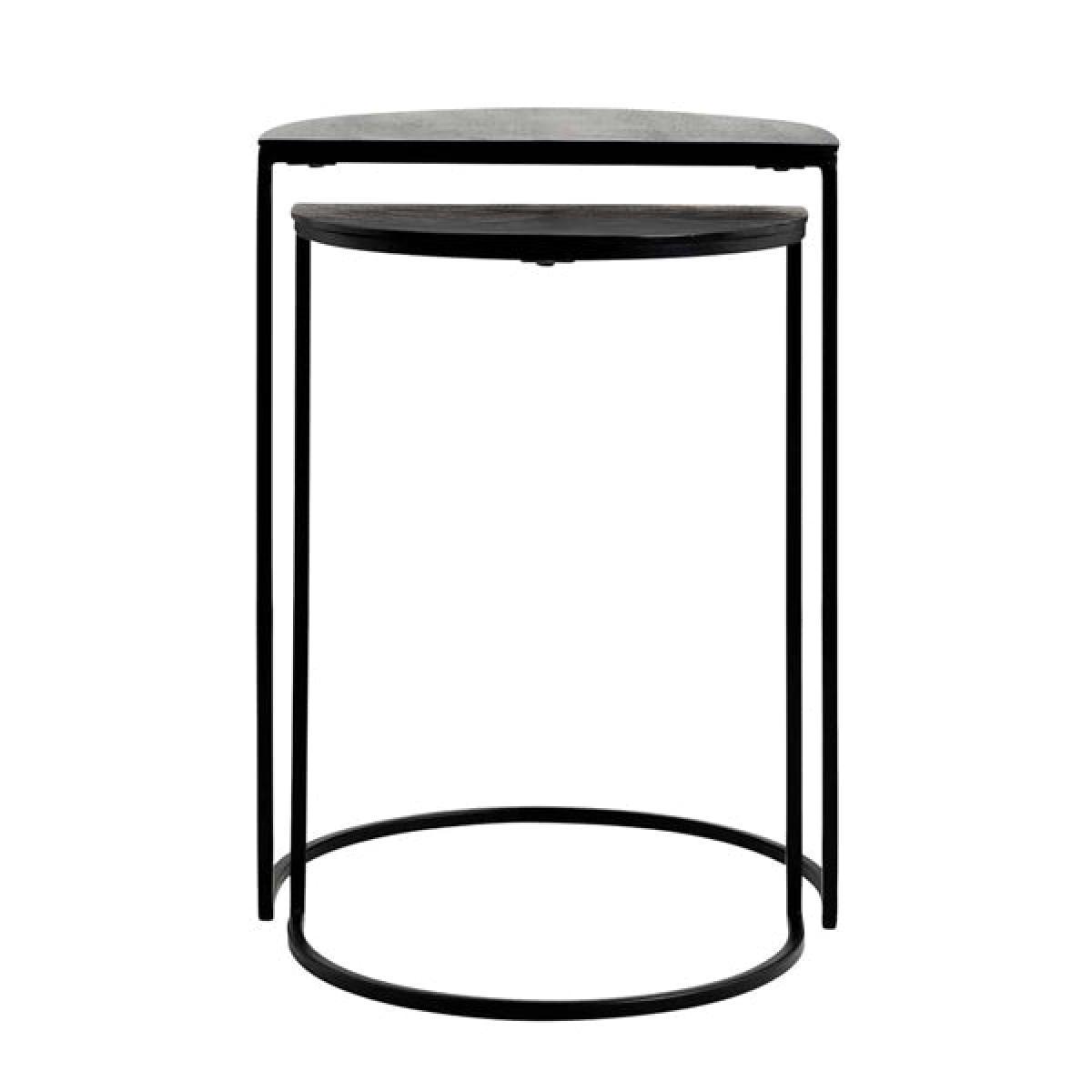 Richmond Bolder Set of 2 Black Round Side Table – image 4