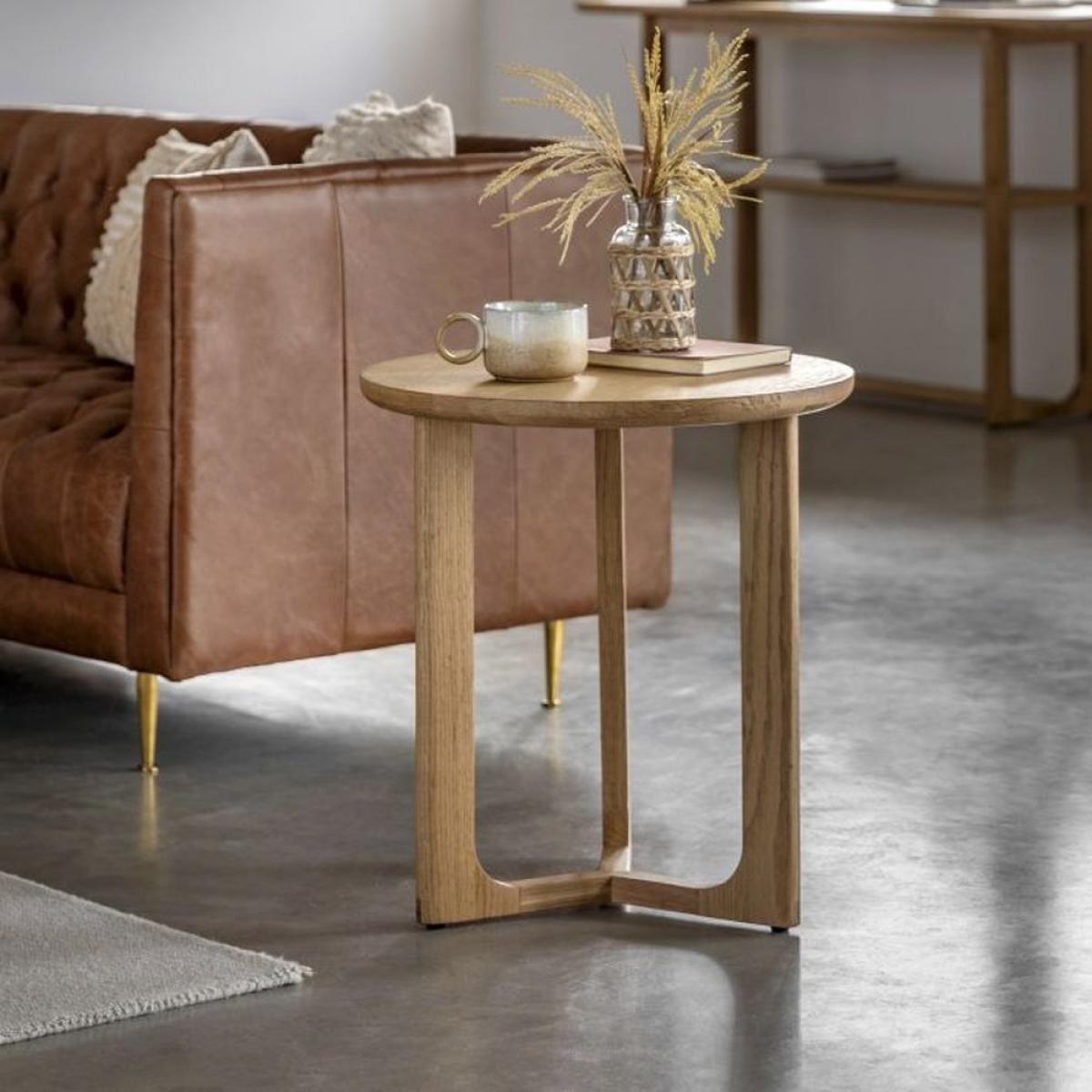 Gallery Interiors Croft Side Table in Natural – image 3