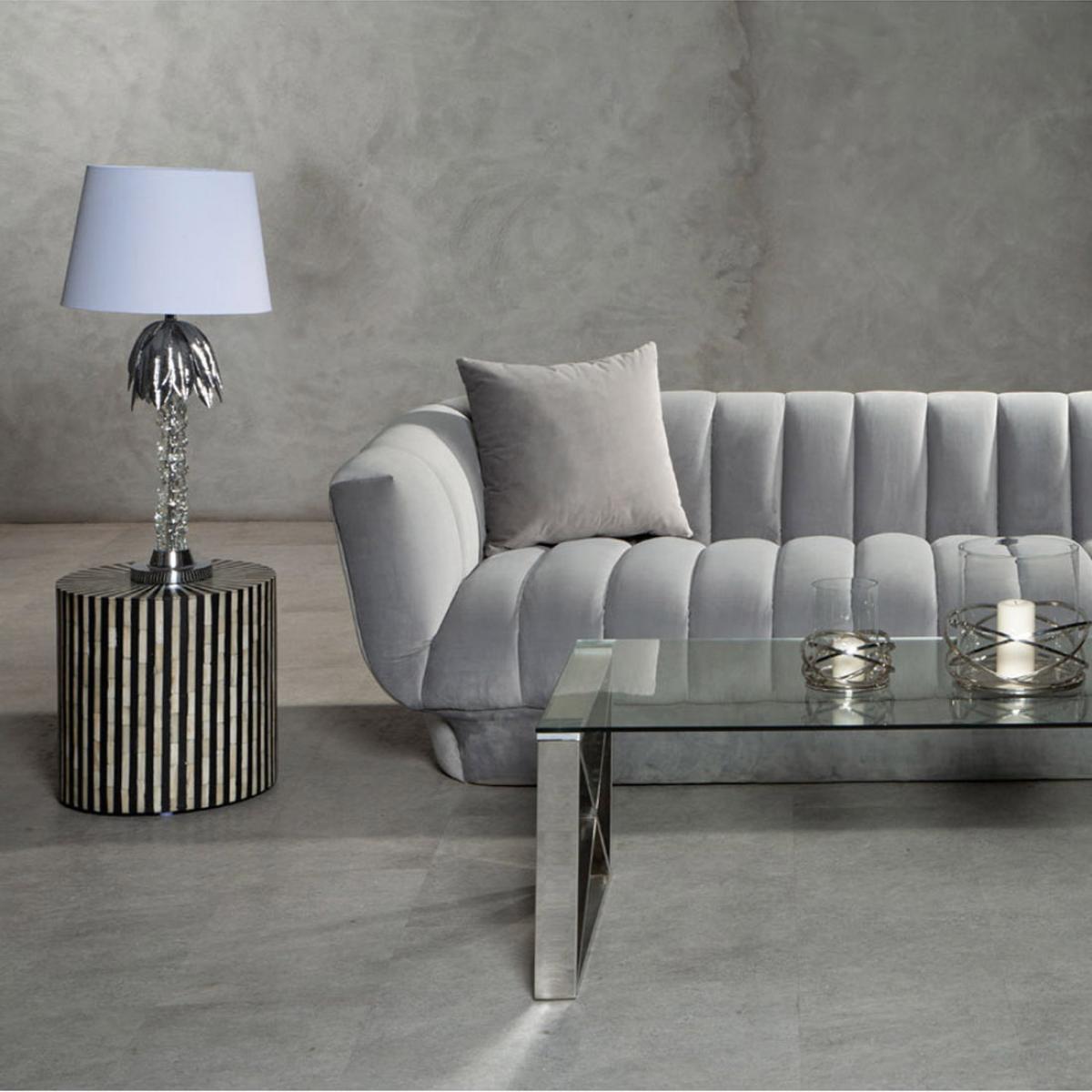 Olivia's Finley Side Table in Black & White Stripe – image 3