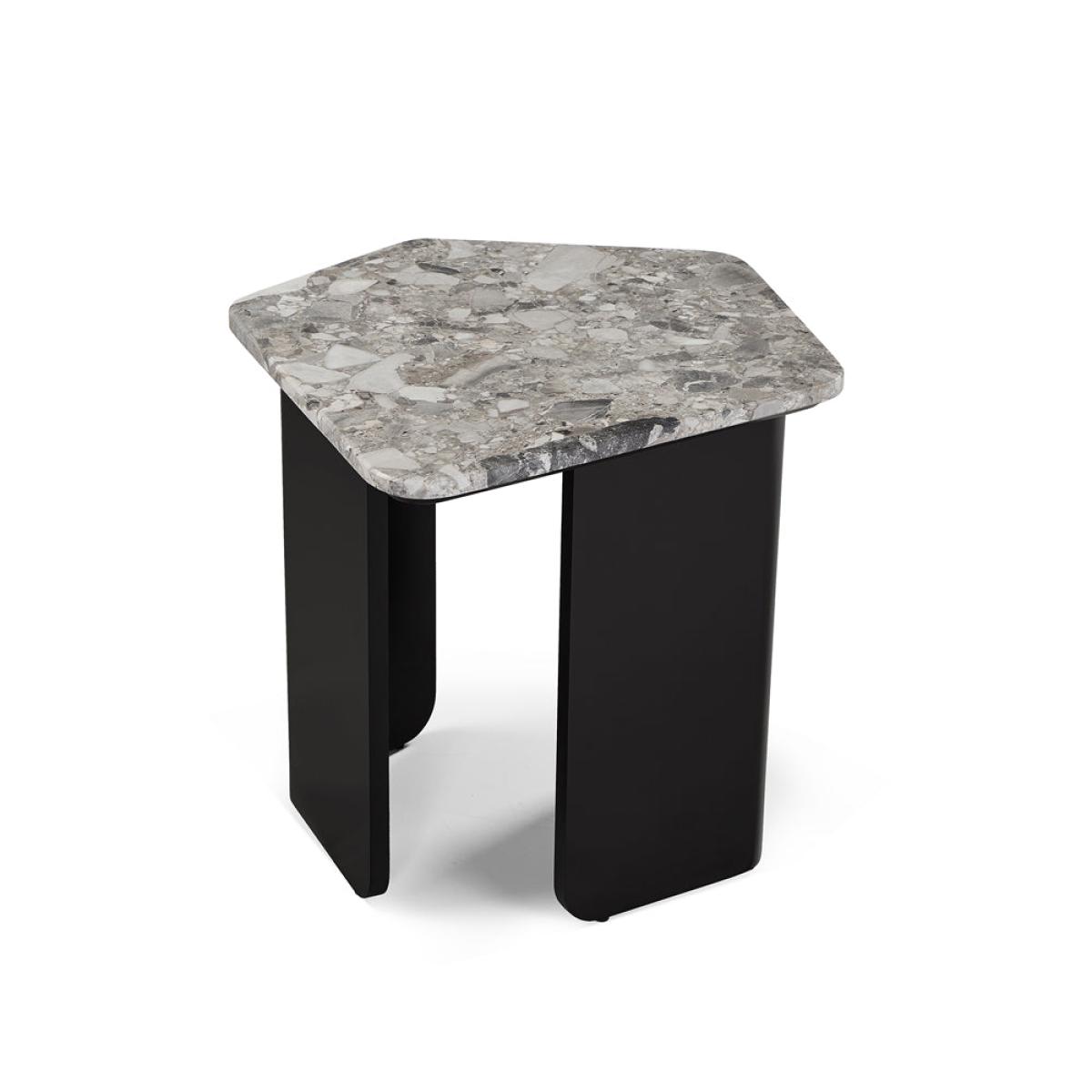 Liang & Eimil Organic End Table Oreo Grey & Matt Black – image 2