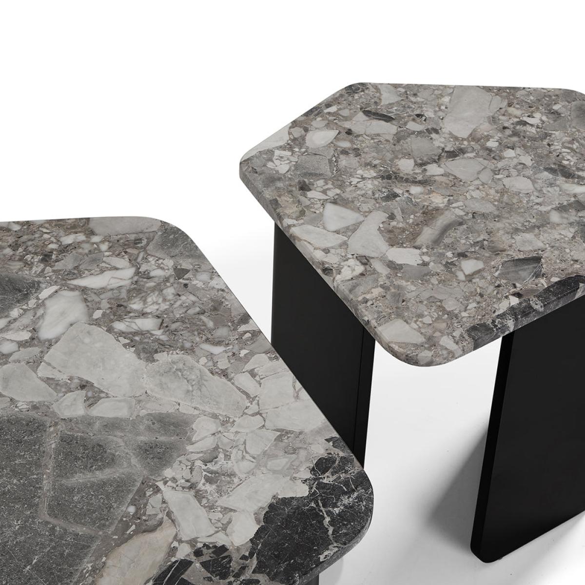 Liang & Eimil Organic End Table Oreo Grey & Matt Black – image 4