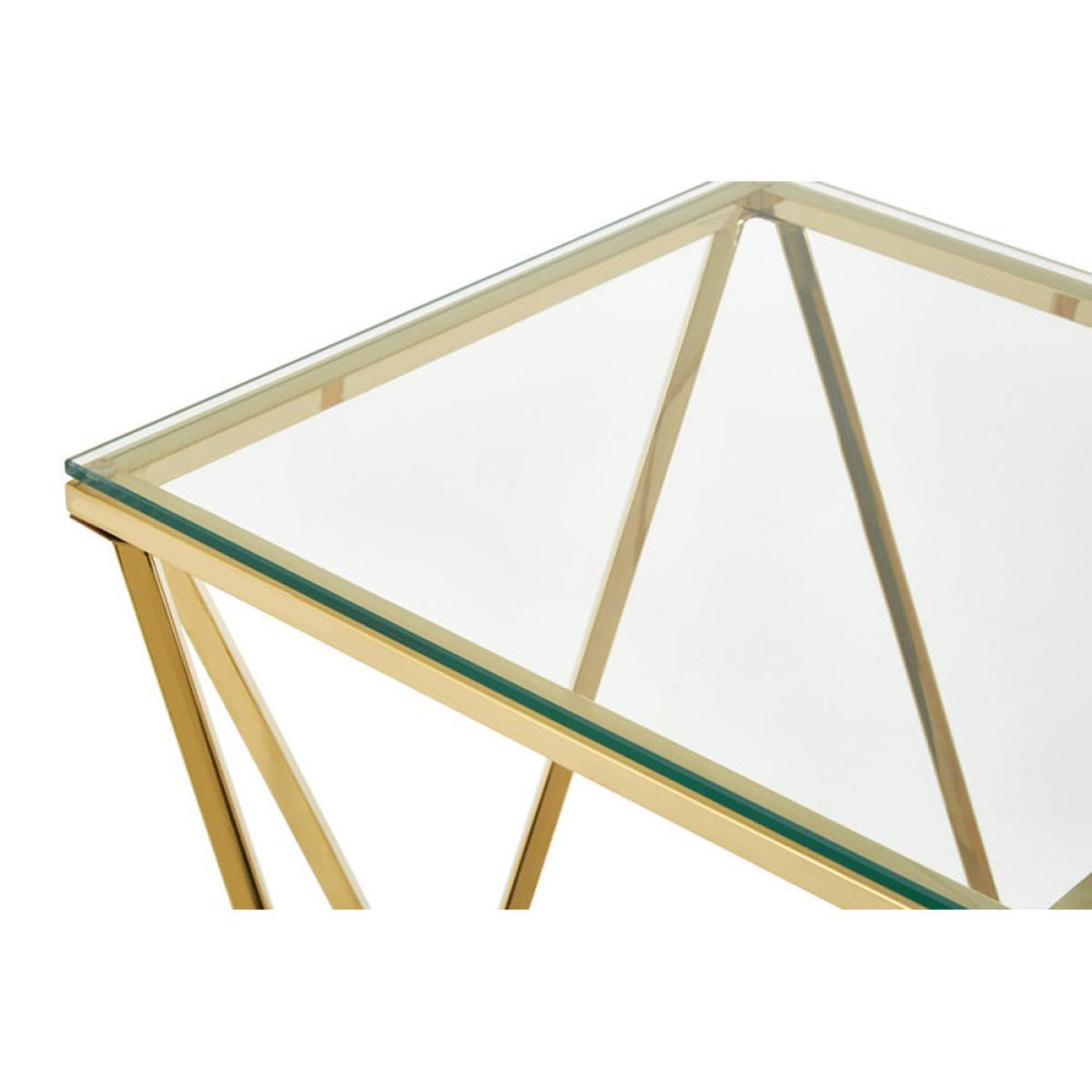 Olivia's Twist Gold Side Table – image 2