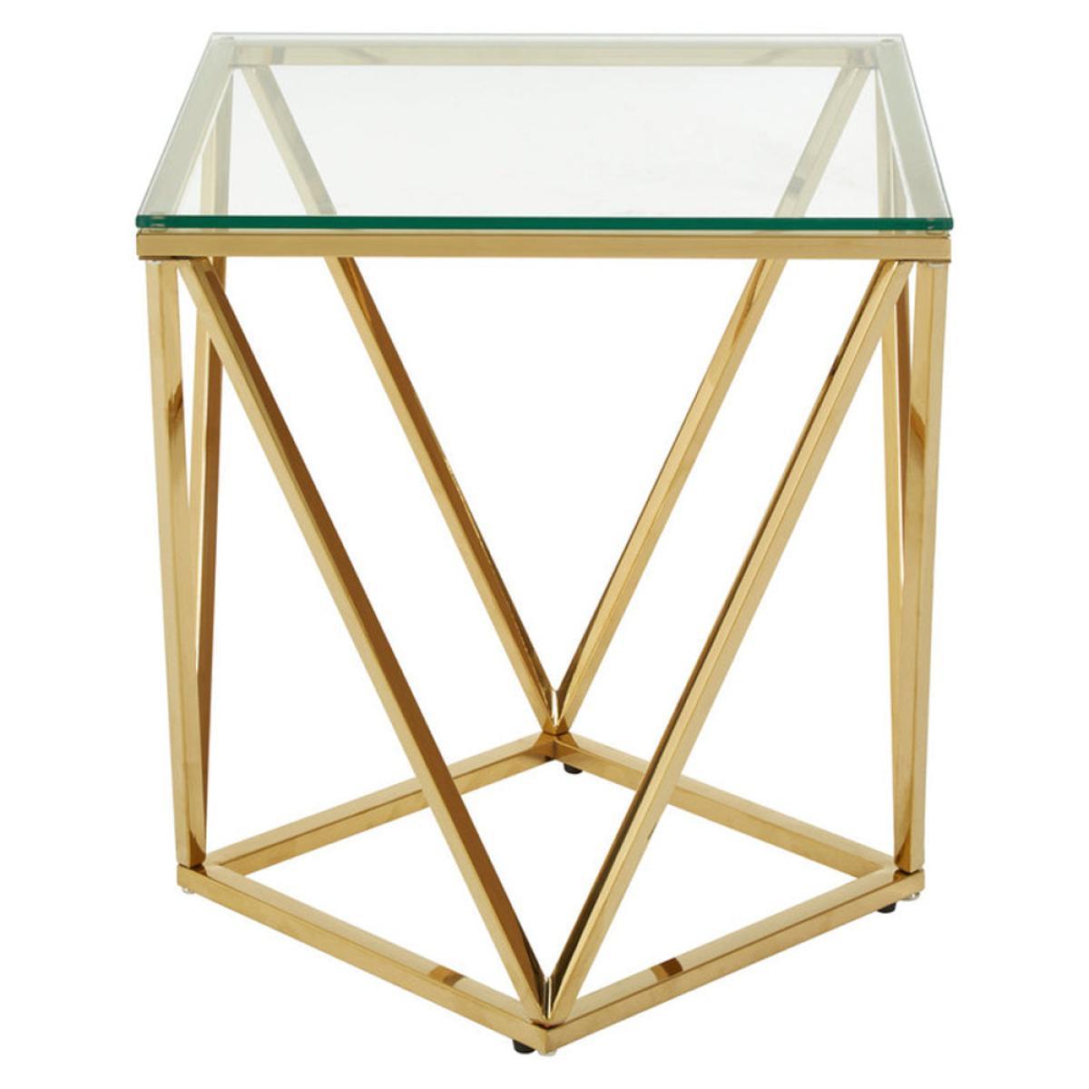 Olivia's Twist Gold Side Table – image 4