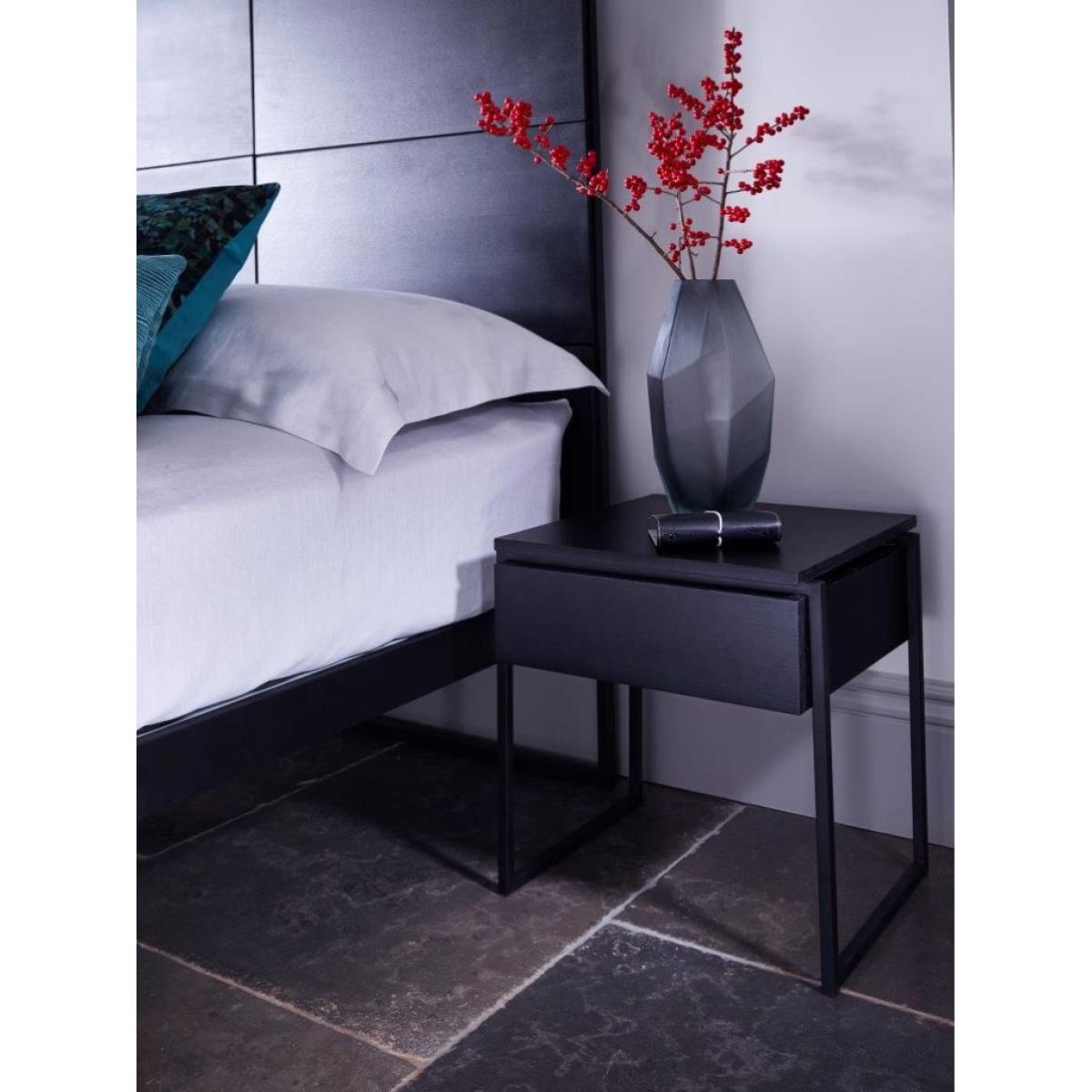 Gillmore Federico Weathered Oak With Brass Frame Side Table – image 3