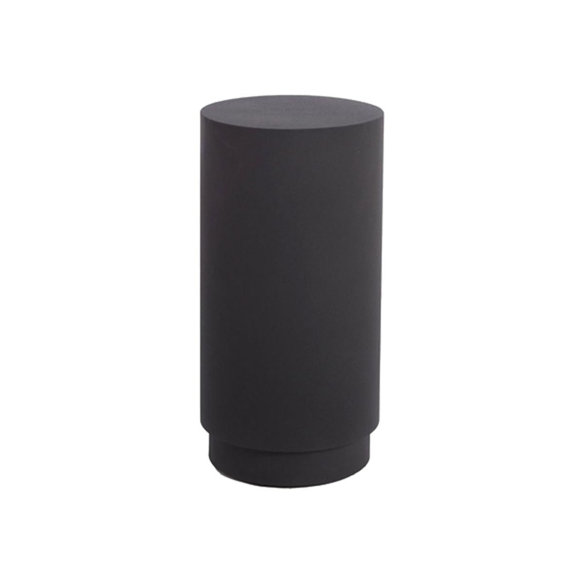 Light & Living Alarios Matt Black Pillar - 30x60cm