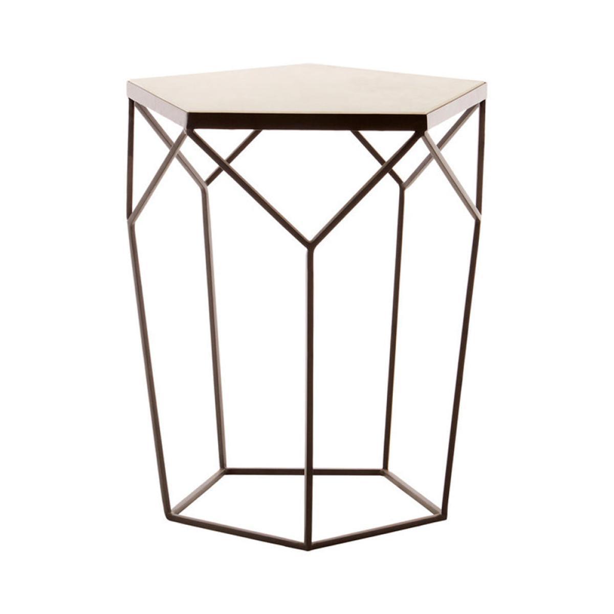 Olivia's Pentagon Marble Side Table – image 2