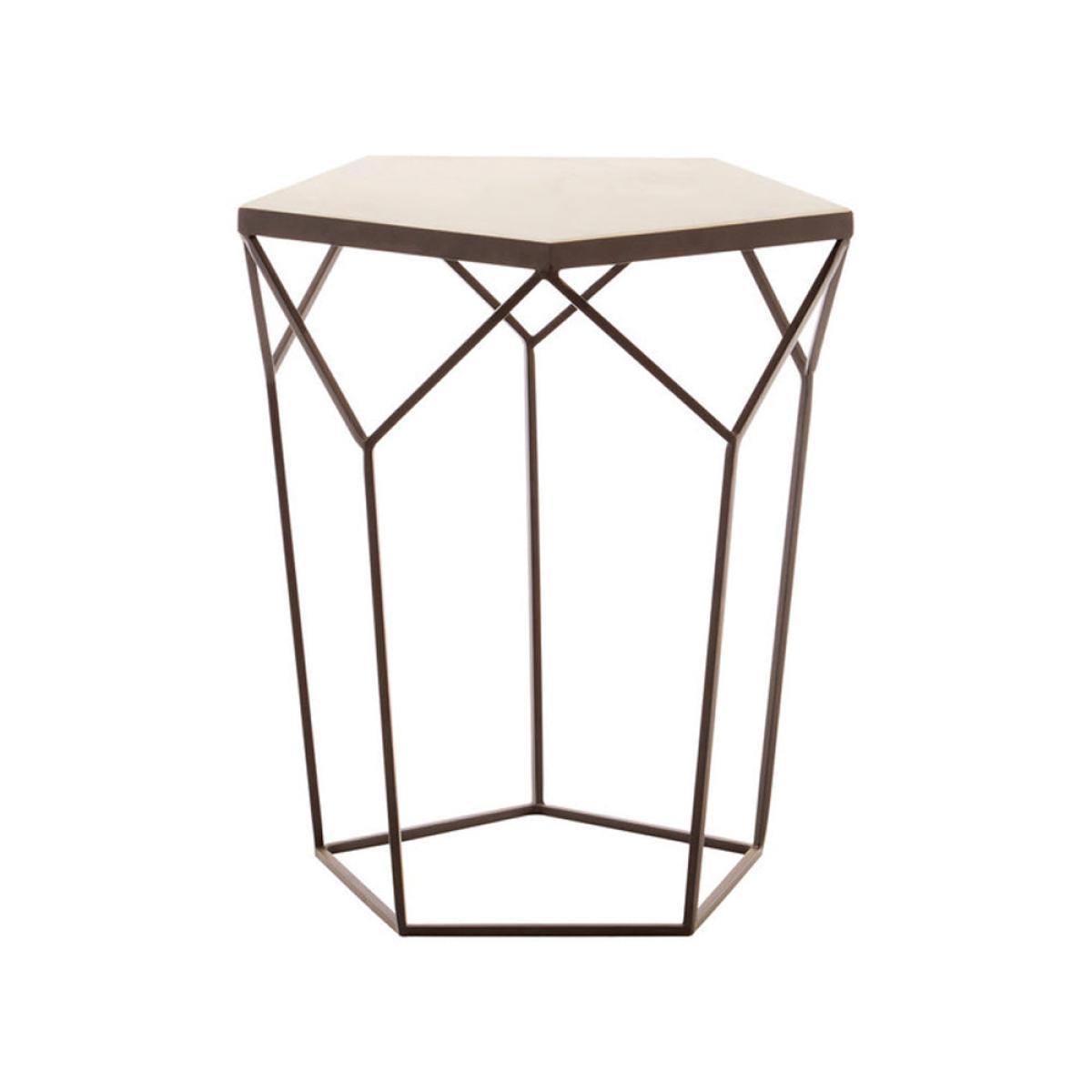 Olivia's Pentagon Marble Side Table – image 5