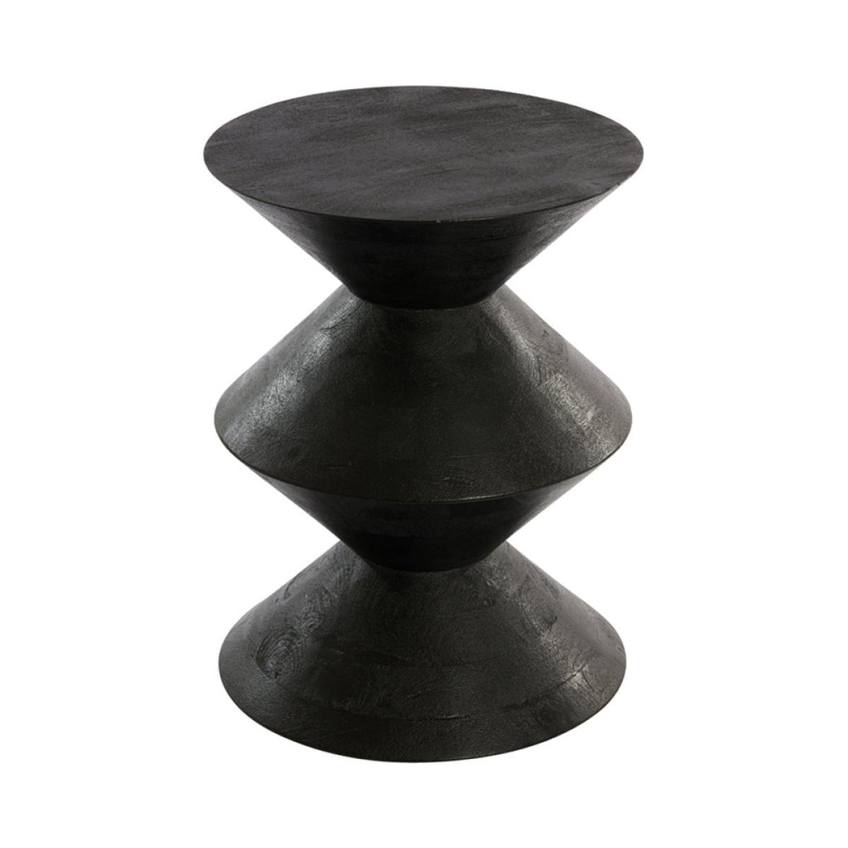 Light & Living Larus Black Mango Wood Side Table - 45x60cm – image 2
