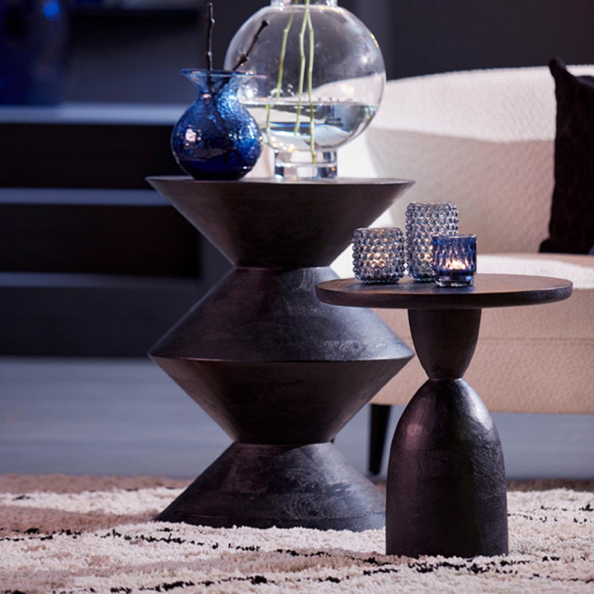 Light & Living Larus Black Mango Wood Side Table - 45x60cm – image 9