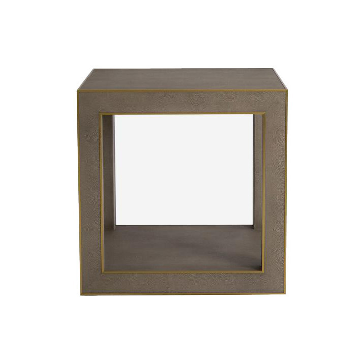 Andrew Martin Lorenzo Brown Cube Side Table – image 2