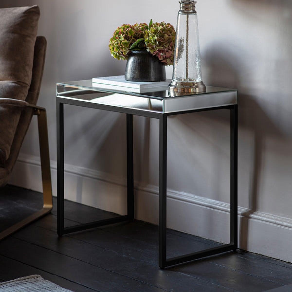Gallery Interiors Pippard Side Table Black | Outlet – image 2