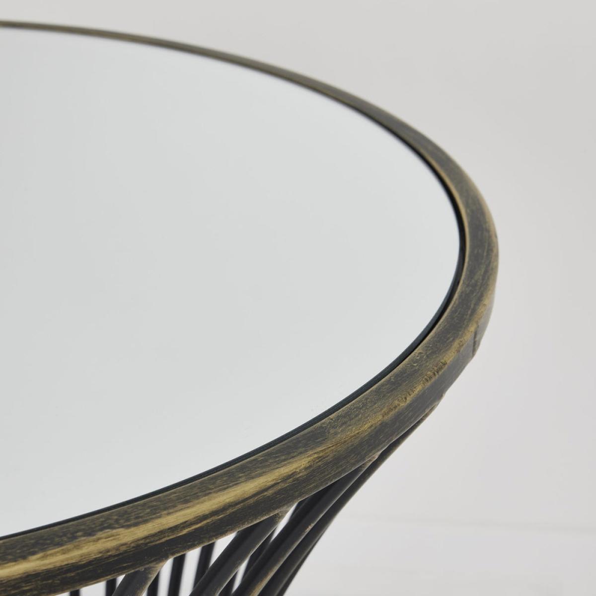 Hill Interiors Concaved Mirrored Side Table – image 2