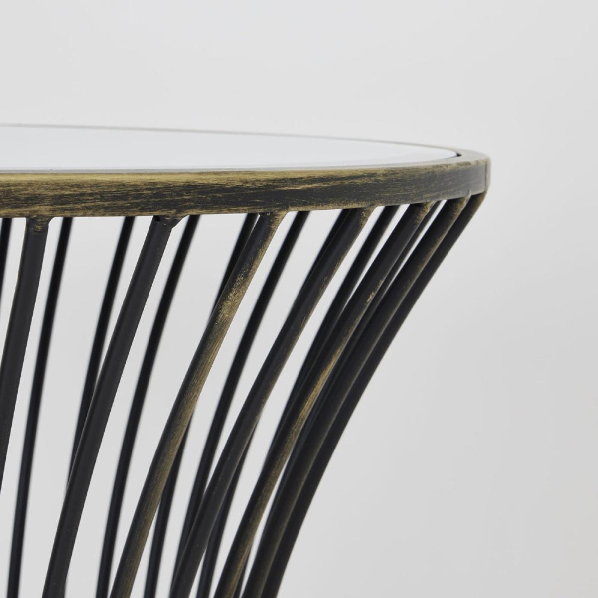 Hill Interiors Concaved Mirrored Side Table – image 3