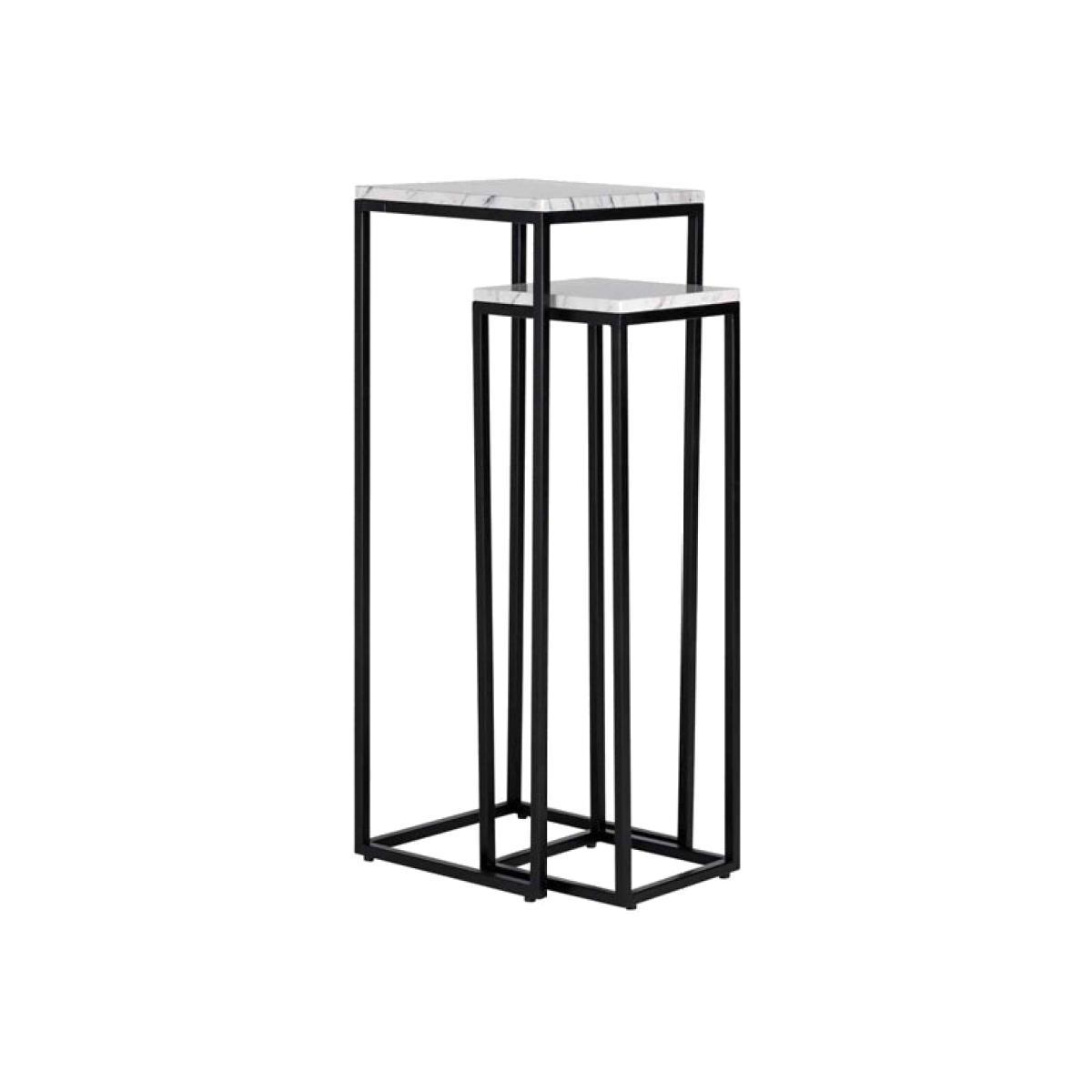 Richmond Lexington Set of 2 White Side Table – image 1