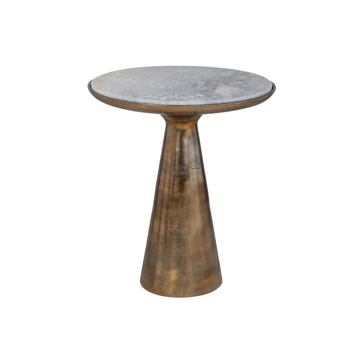 Richmond Ethan End Table in Brushed Gold | Outlet / Small – image 4