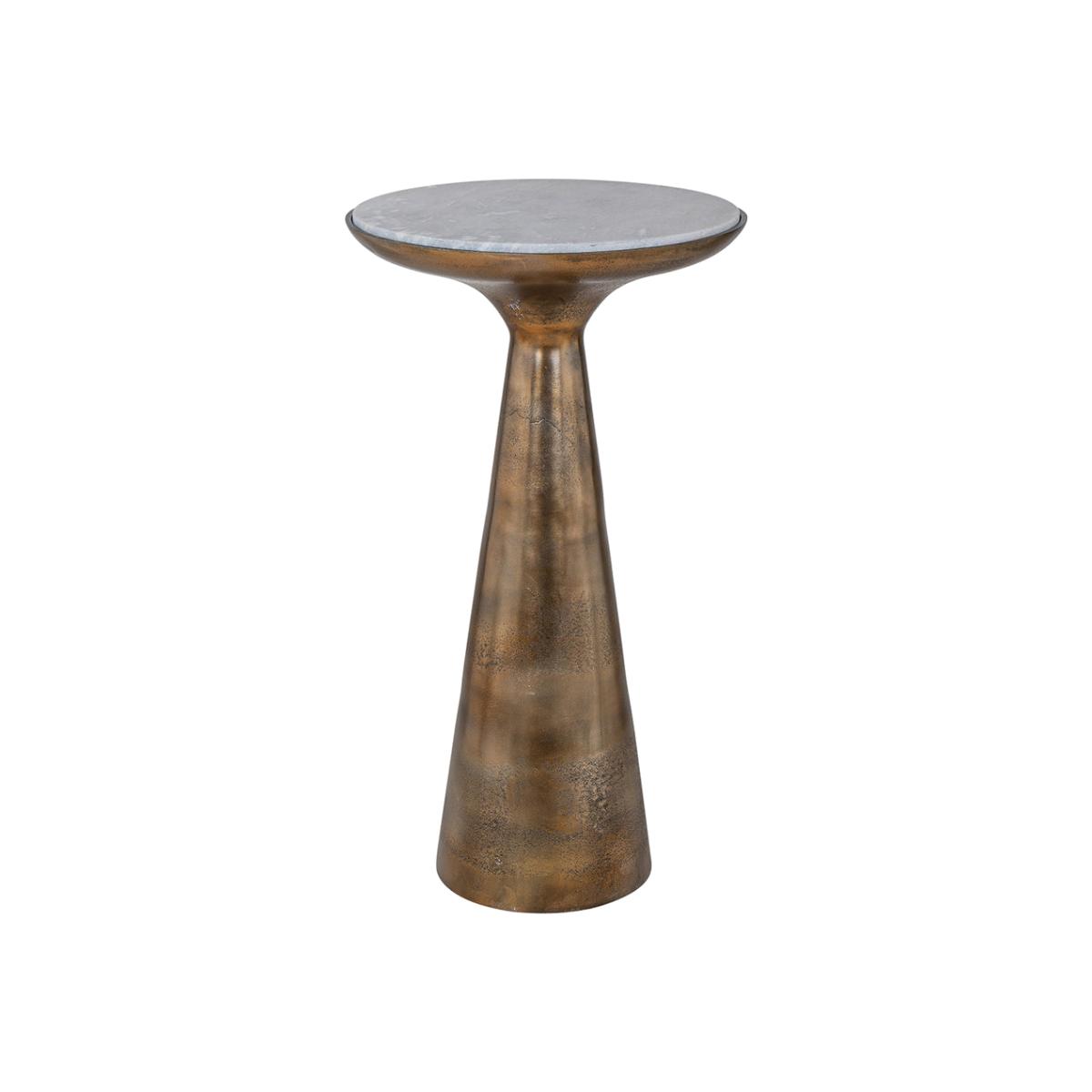 Richmond Ethan End Table in Brushed Gold | Outlet / Small – image 1