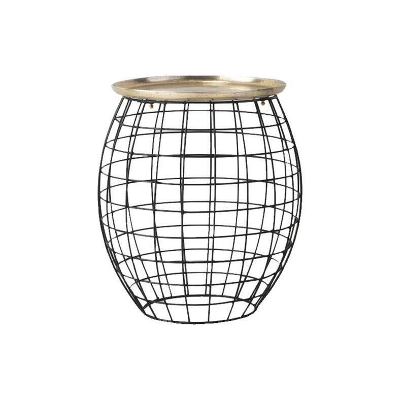 Gallery Direct Rowen Side Table Antique / Gold – image 1