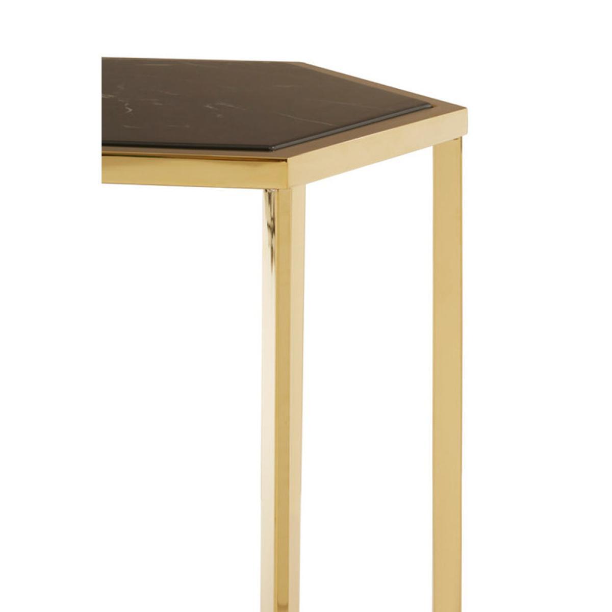 Olivia's Piper Hexagon Gold Side Table – image 7