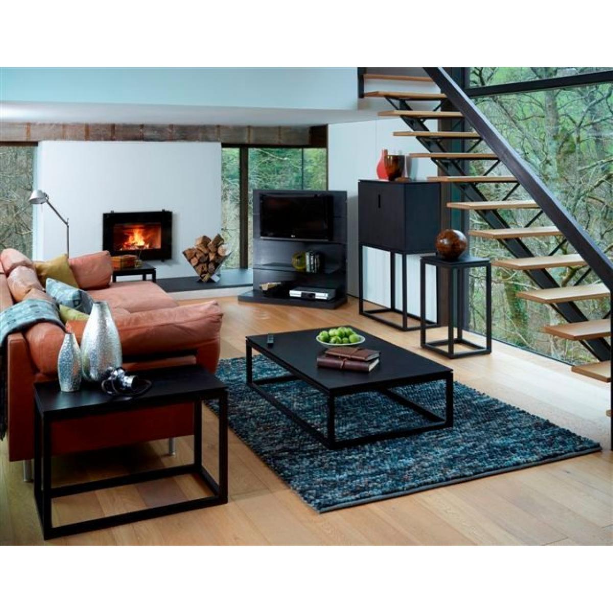 Gillmore Cordoba Black Stained Oak Veneer Side Table / Small – image 3