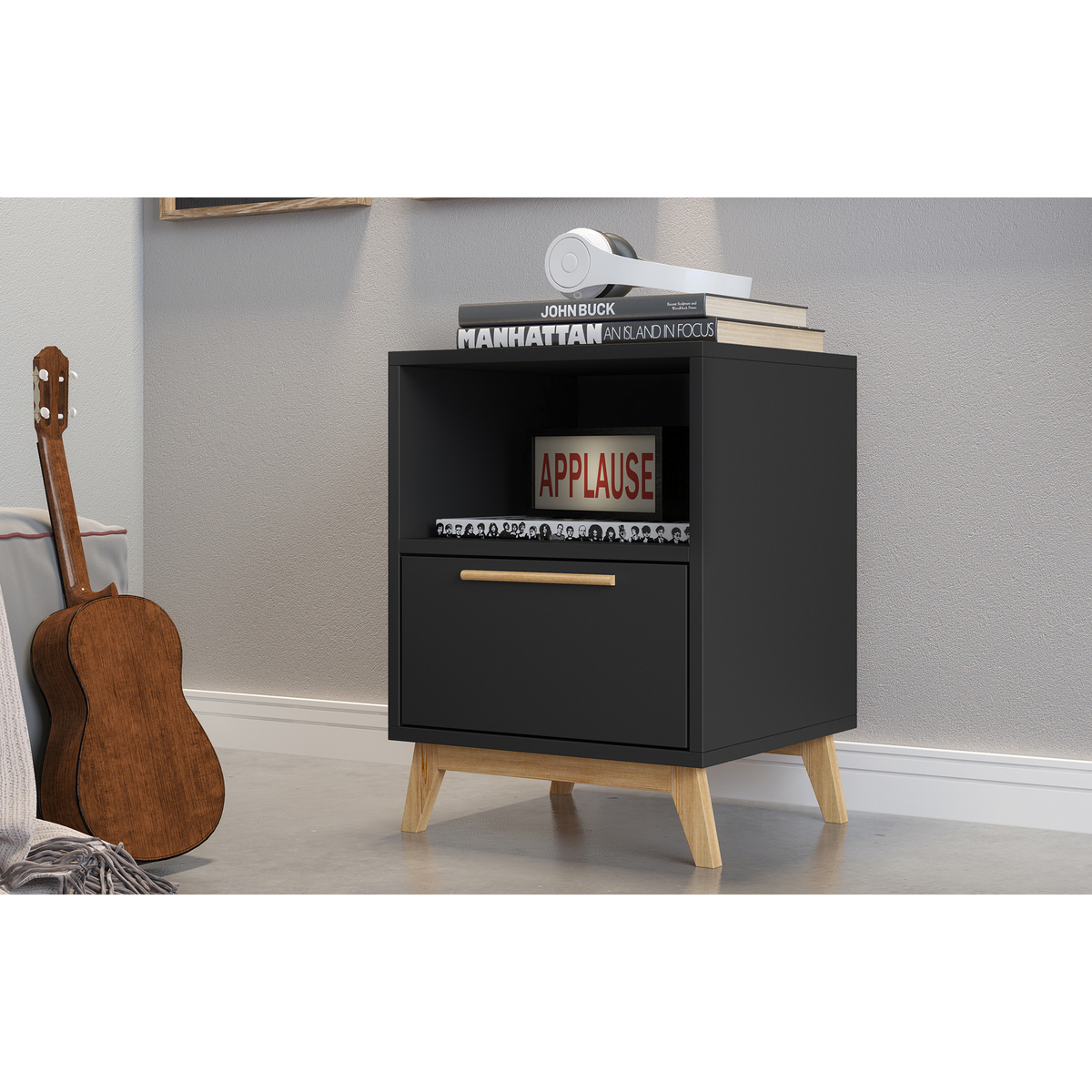 Dakota Black Side Table – image 2