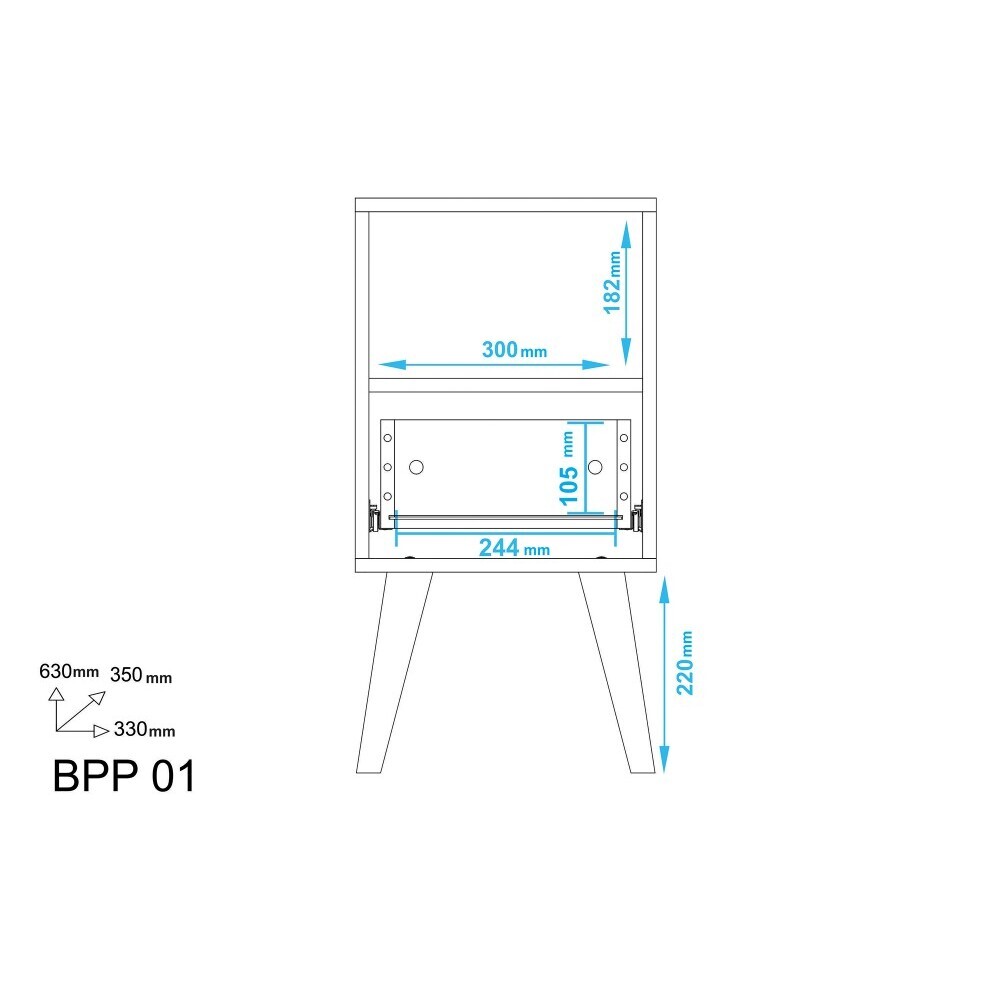 Savannah White Side Table – image 4