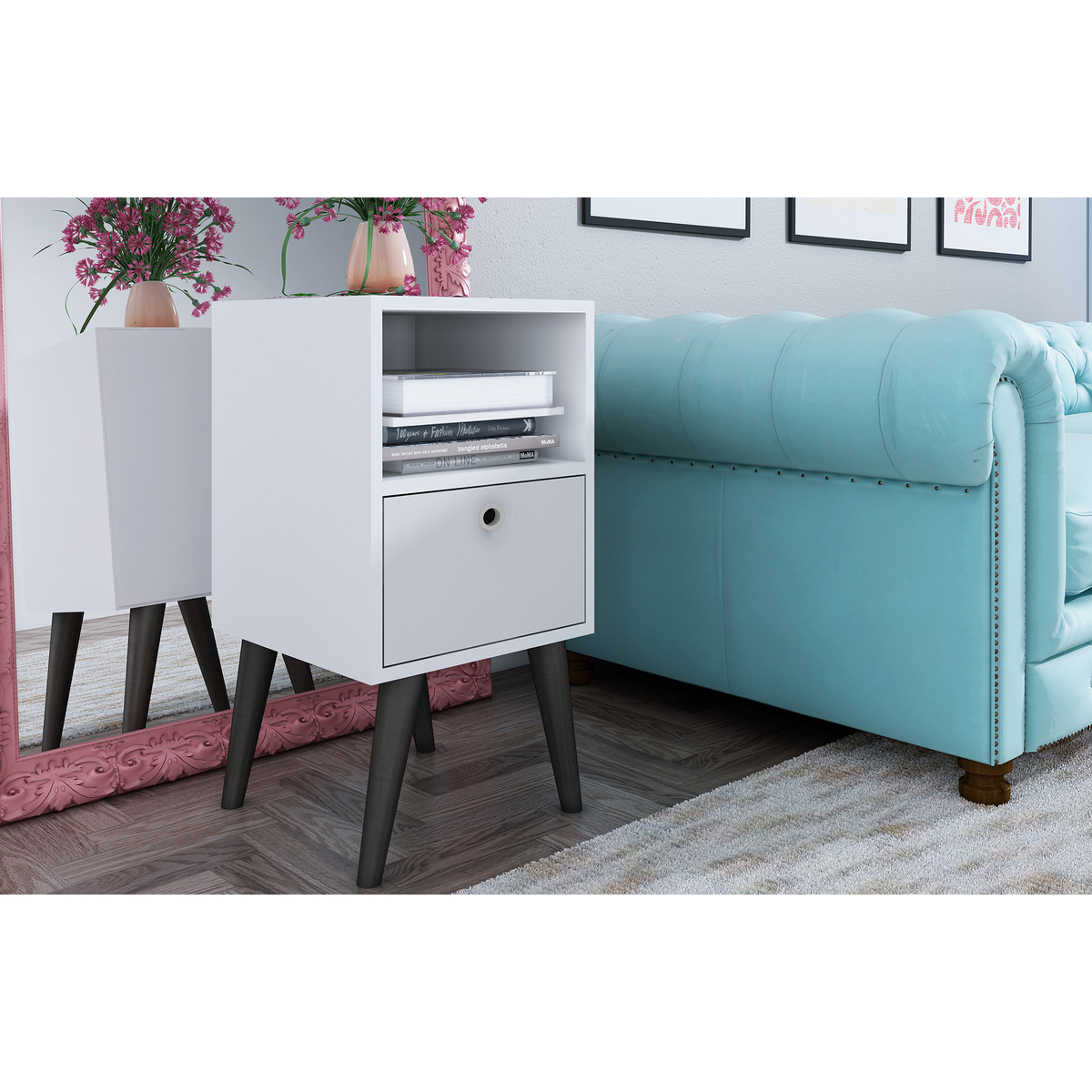 Savannah White Side Table – image 5