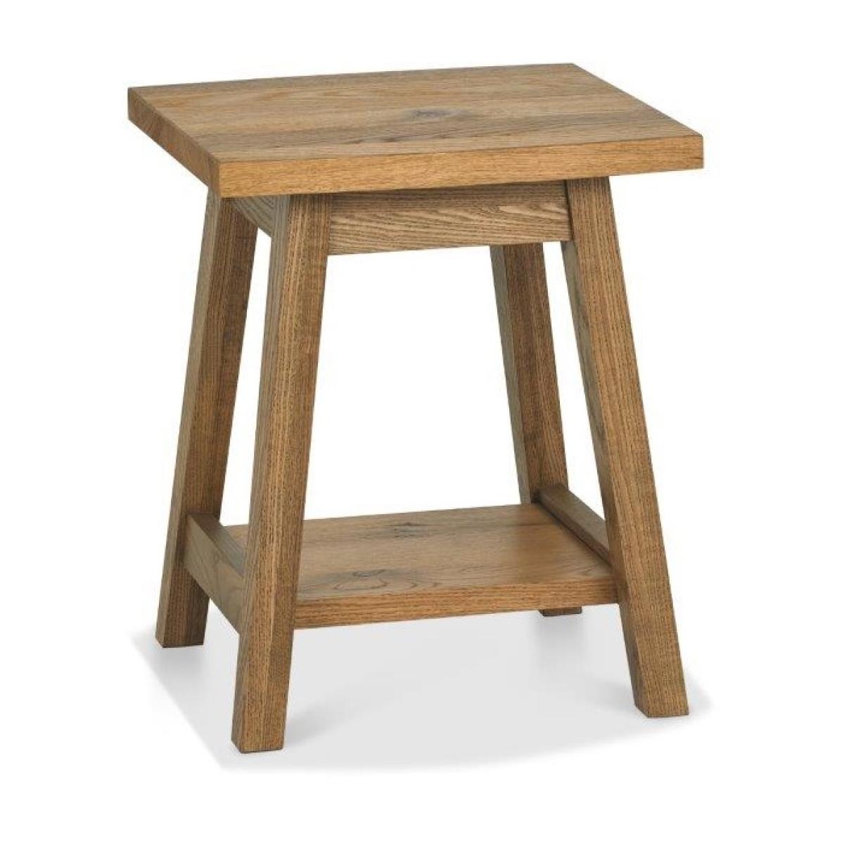 Brandon Rustic Oak Lamp Table – image 3