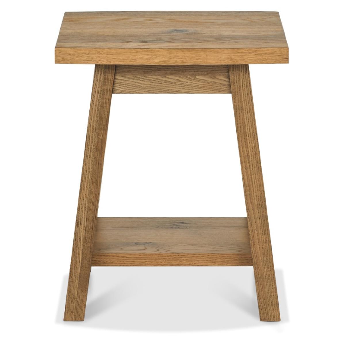 Brandon Rustic Oak Lamp Table – image 4