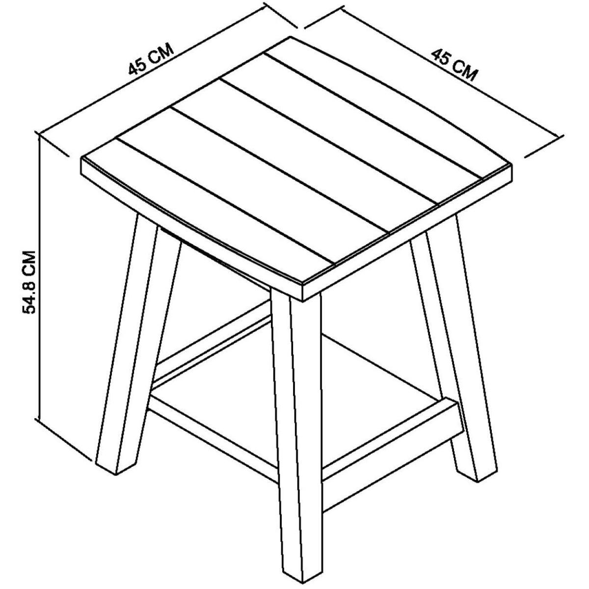 Brandon Rustic Oak Lamp Table – image 6