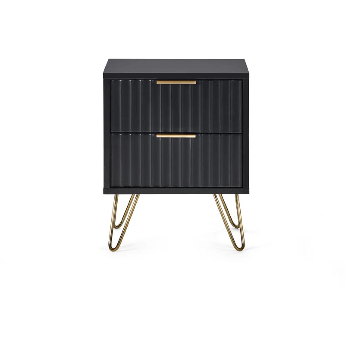 Julian Bowen Murano Lamp Table - Matt Black In MattBlack – image 3