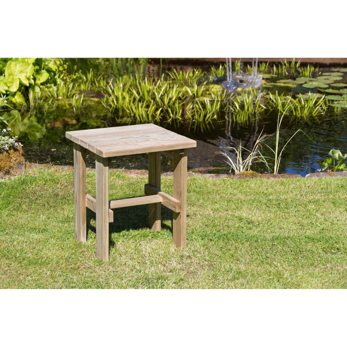 Zest Garden Lily Relax Wooden Side Table In Natural – image 3