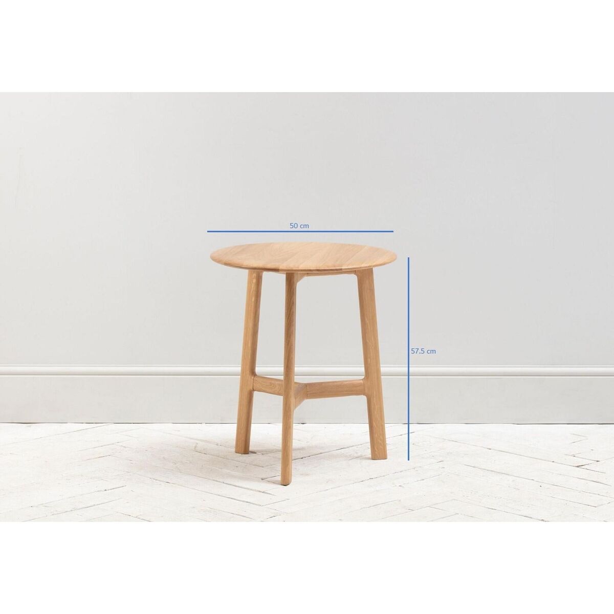 Menorca Oak Round Side Table – image 4