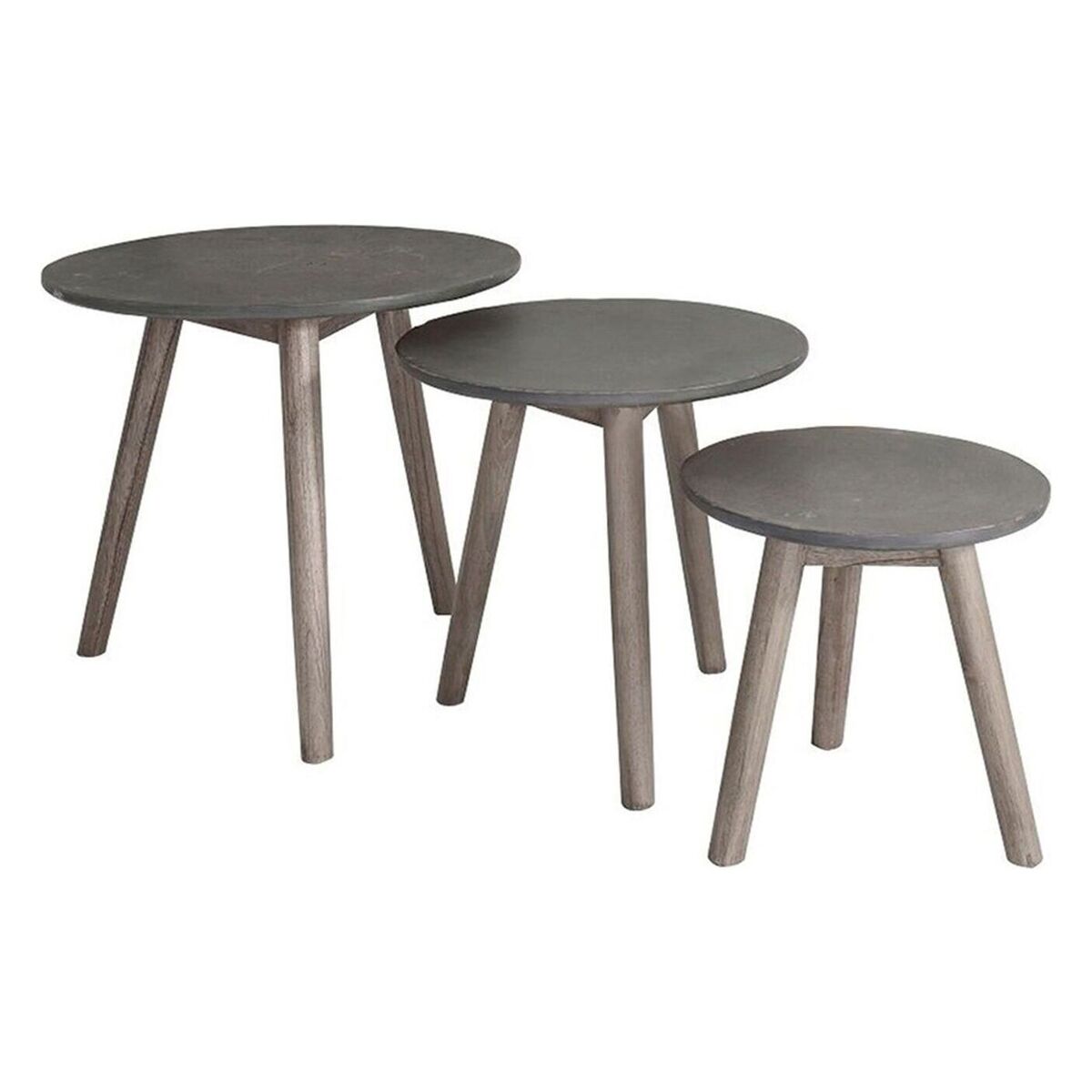 Varja Set of Three Side Tables in Grey – image 1