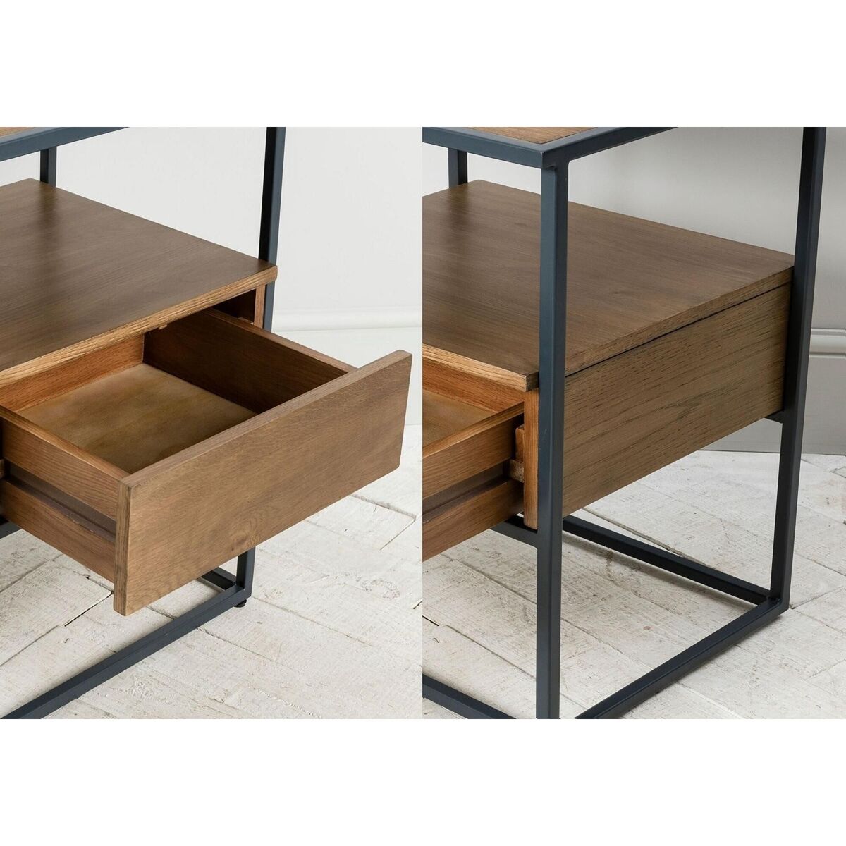 Reed Compact Side Table with a Smoked Finish – image 5