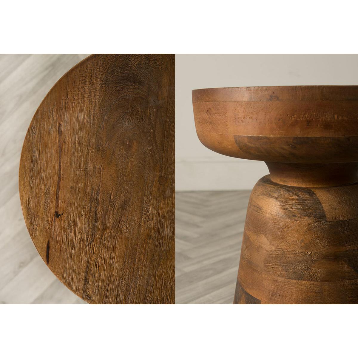 Damien Mango Side Table in Pecan Brown – image 3