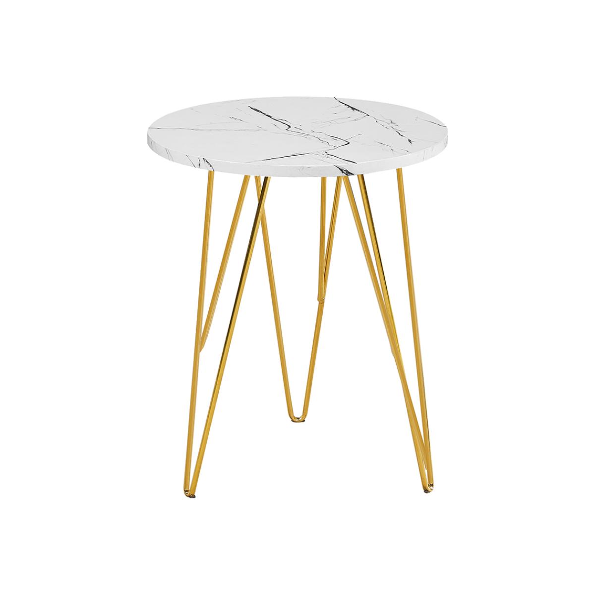 Fushion Lamp Table Marble White
