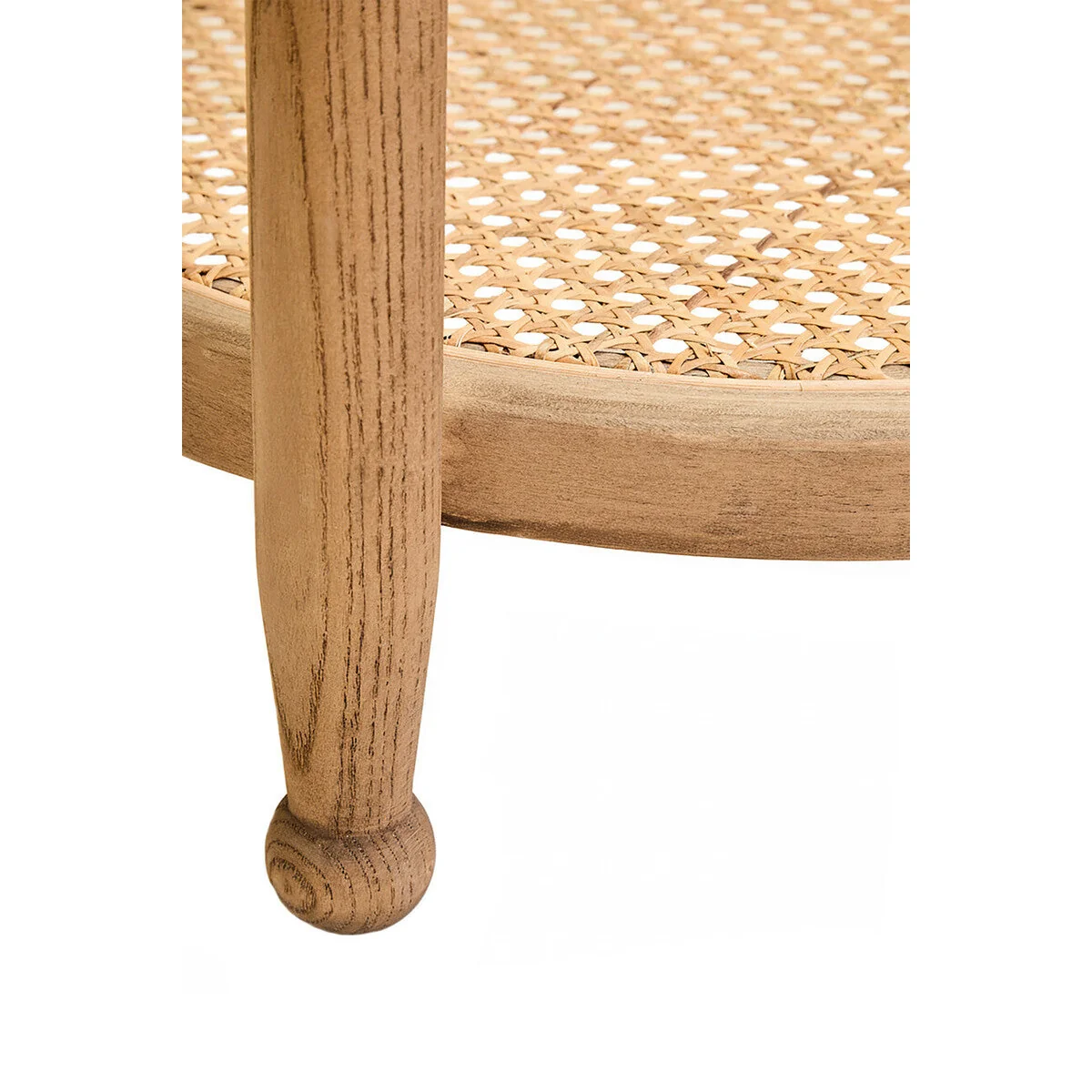 Cebu Natural Cane and Grey Wash Elm Wood Side Table – image 9