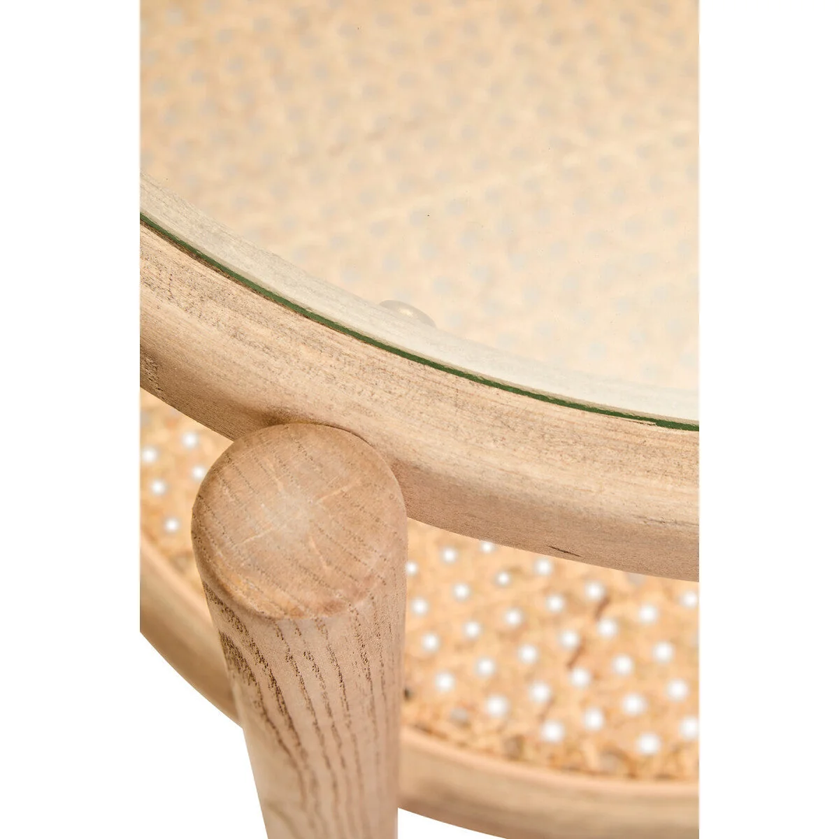 Cebu Natural Cane and Grey Wash Elm Wood Side Table – image 10