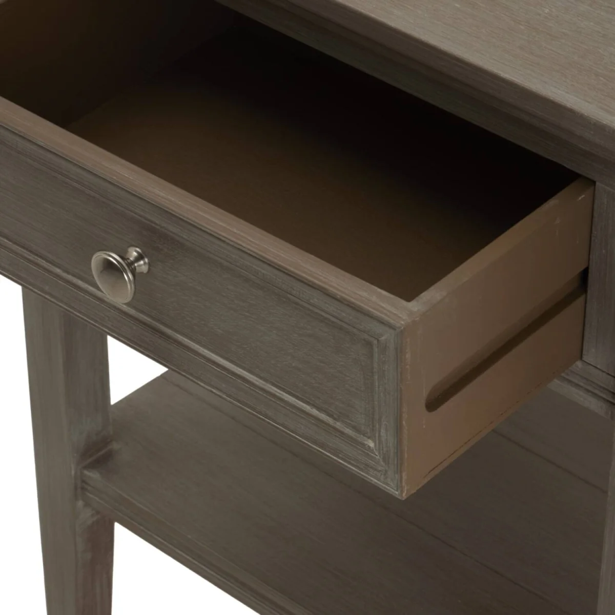 Laurelbrook 1 Drawer Wood Side Table with Bottom Shelf - Neutral – image 4