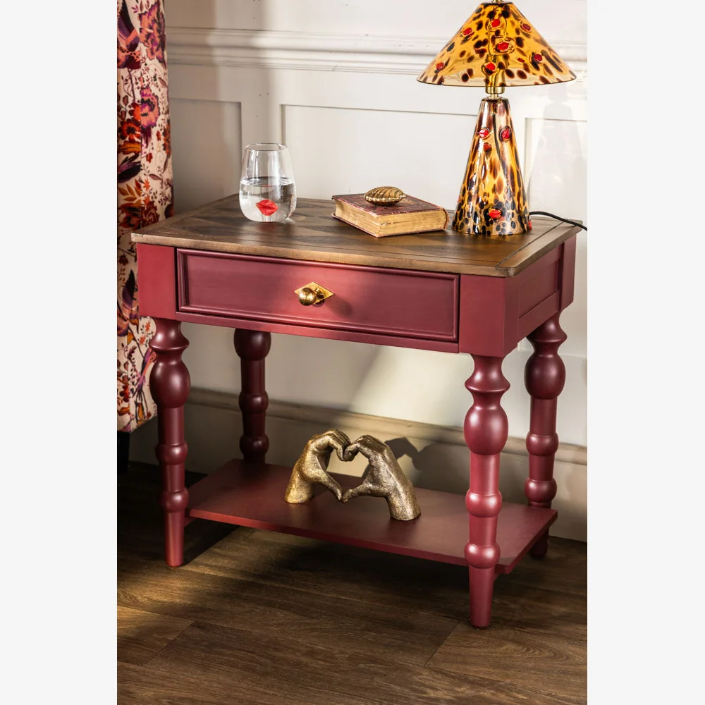 Emporium Brick Red Side Table