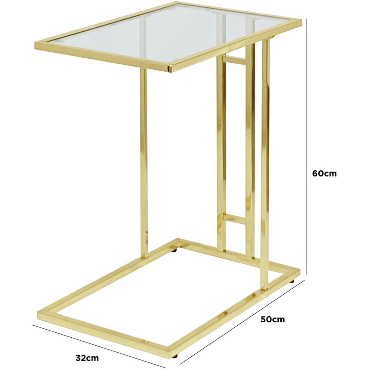 Abby Side Sofa Table - Gold – image 3