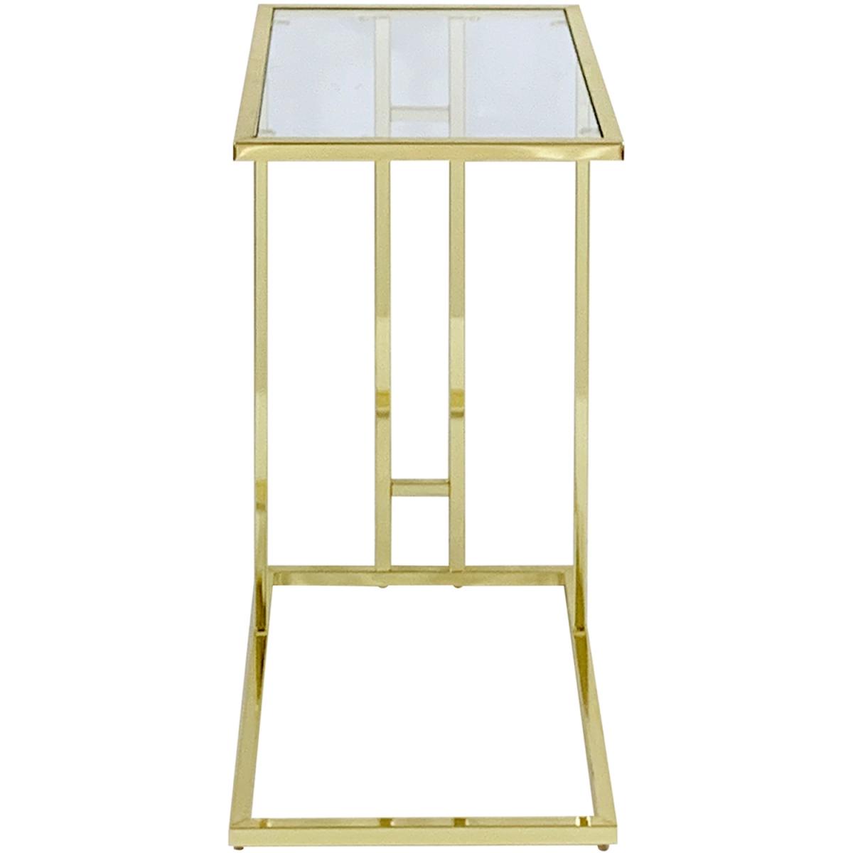 Abby Side Sofa Table - Gold – image 4