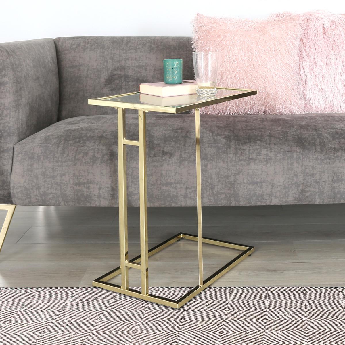 Abby Side Sofa Table - Gold – image 1