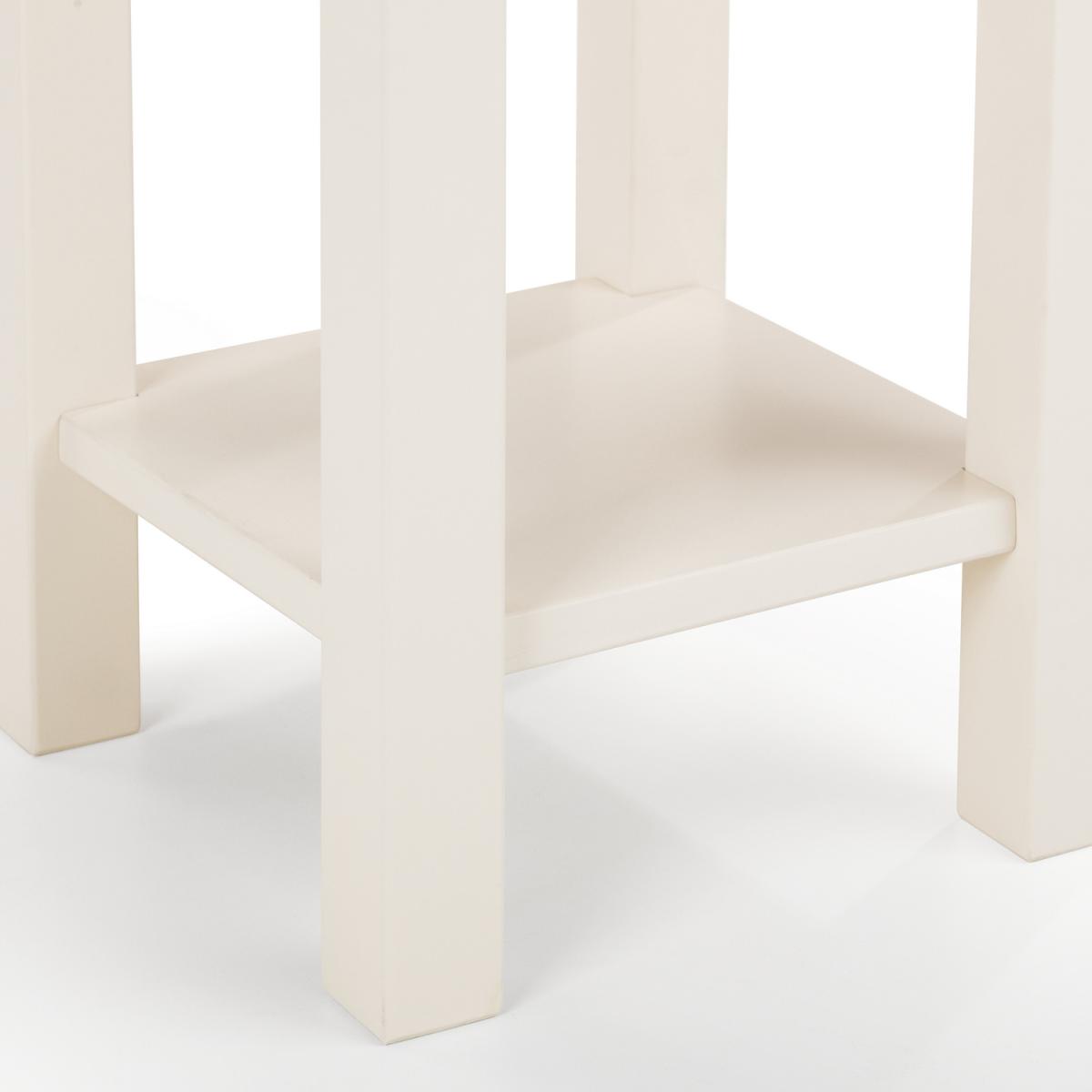 Coxmoor Tall Narrow Side Table - Ivory and Oak – image 3