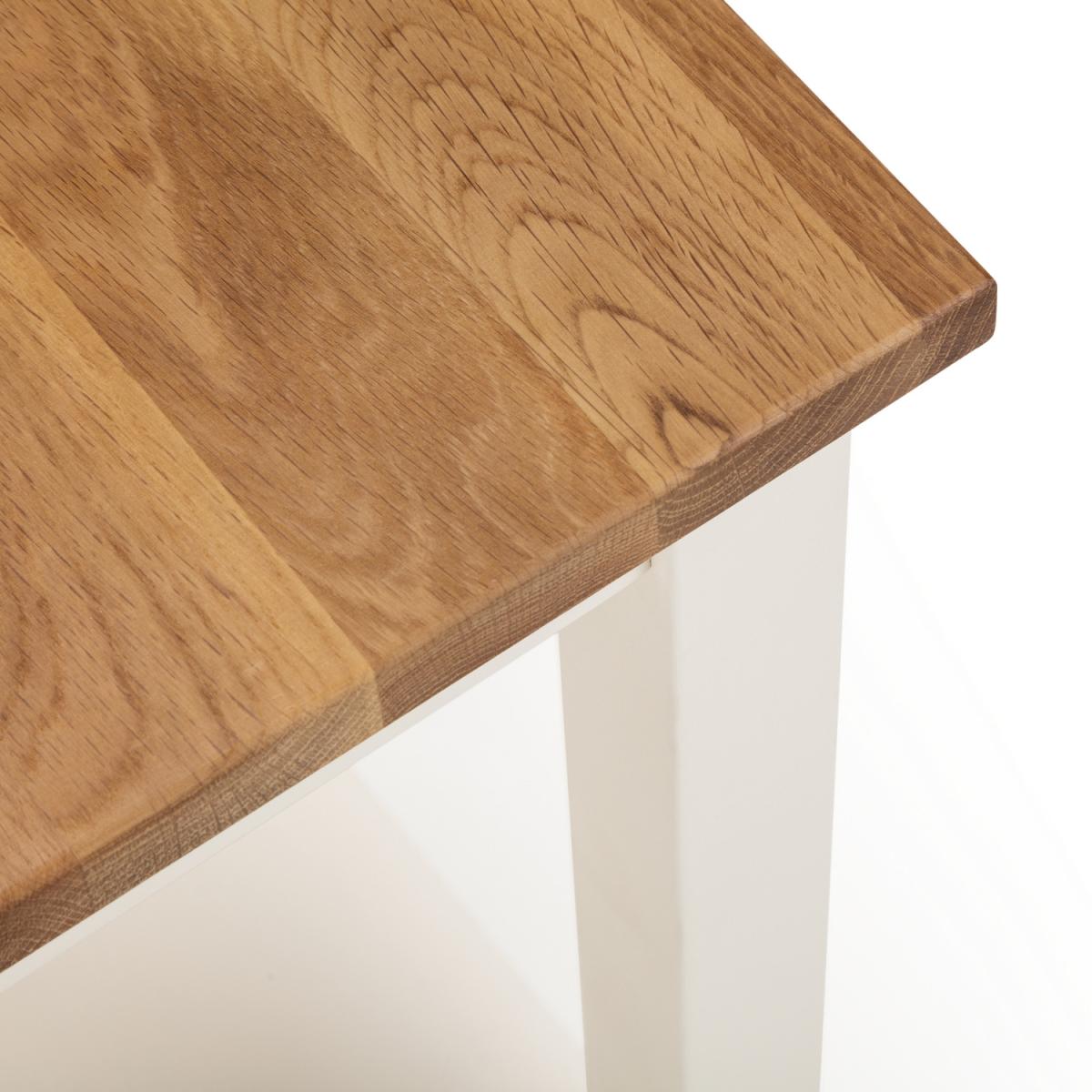Coxmoor Tall Narrow Side Table - Ivory and Oak – image 4
