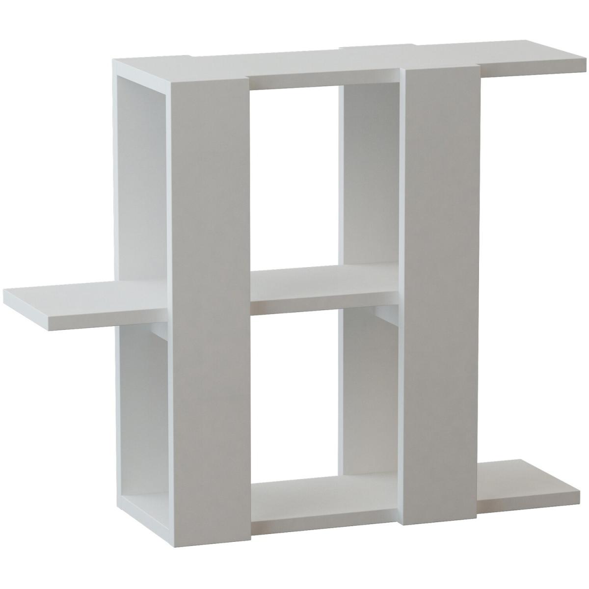 Slalom Modern Side End Table Multipurpose With Creativeness - White – image 2
